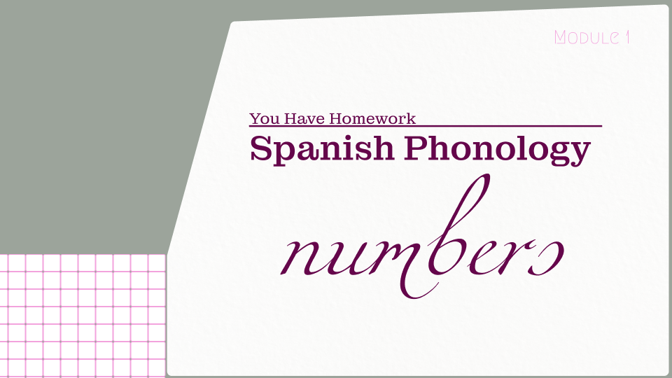 Spanish Phonology for language learners | Episode 5 - fast Spanish NUMBERS